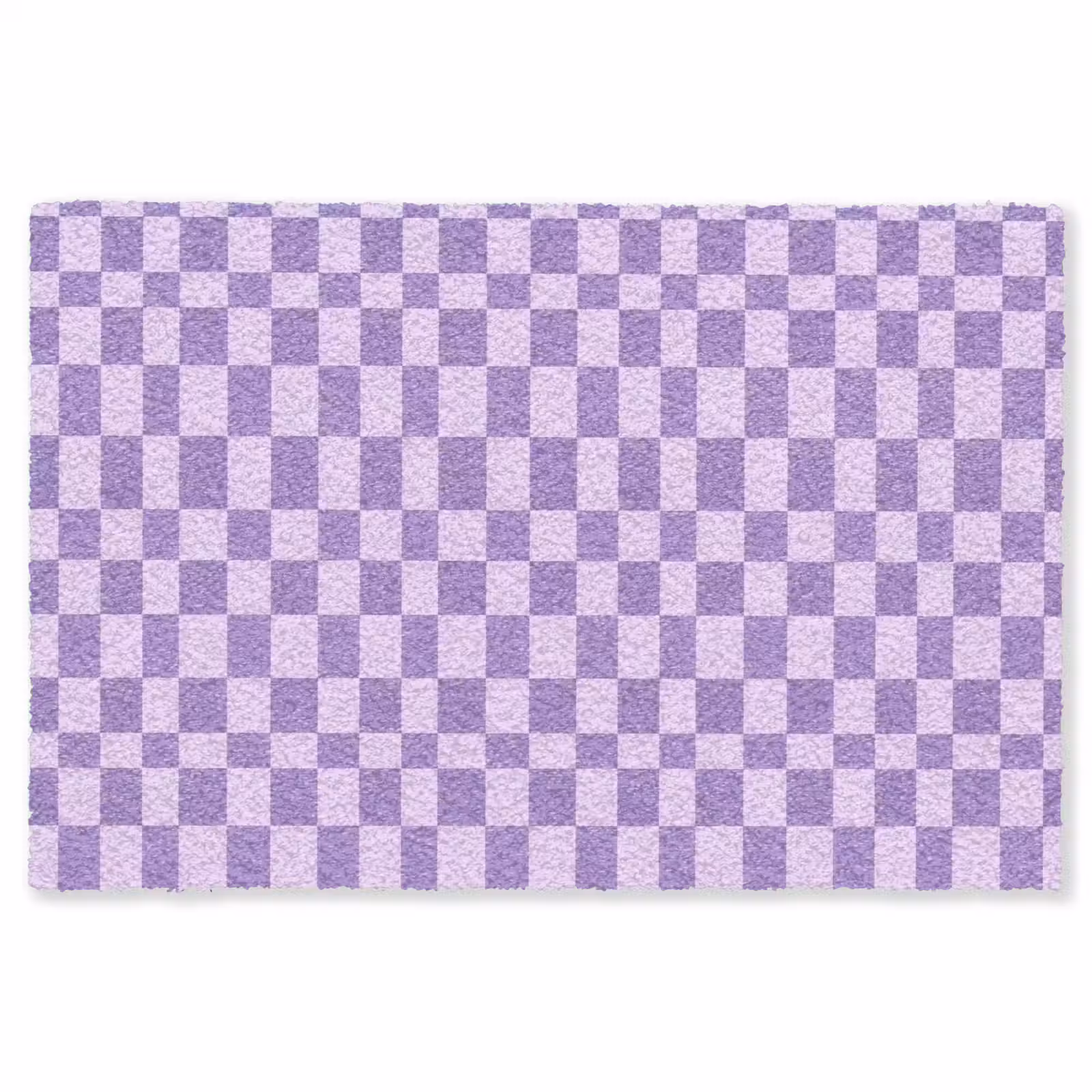 Vloerkleed - Paars - Geometrisch - Dambord - Blokken - Patroon — 1