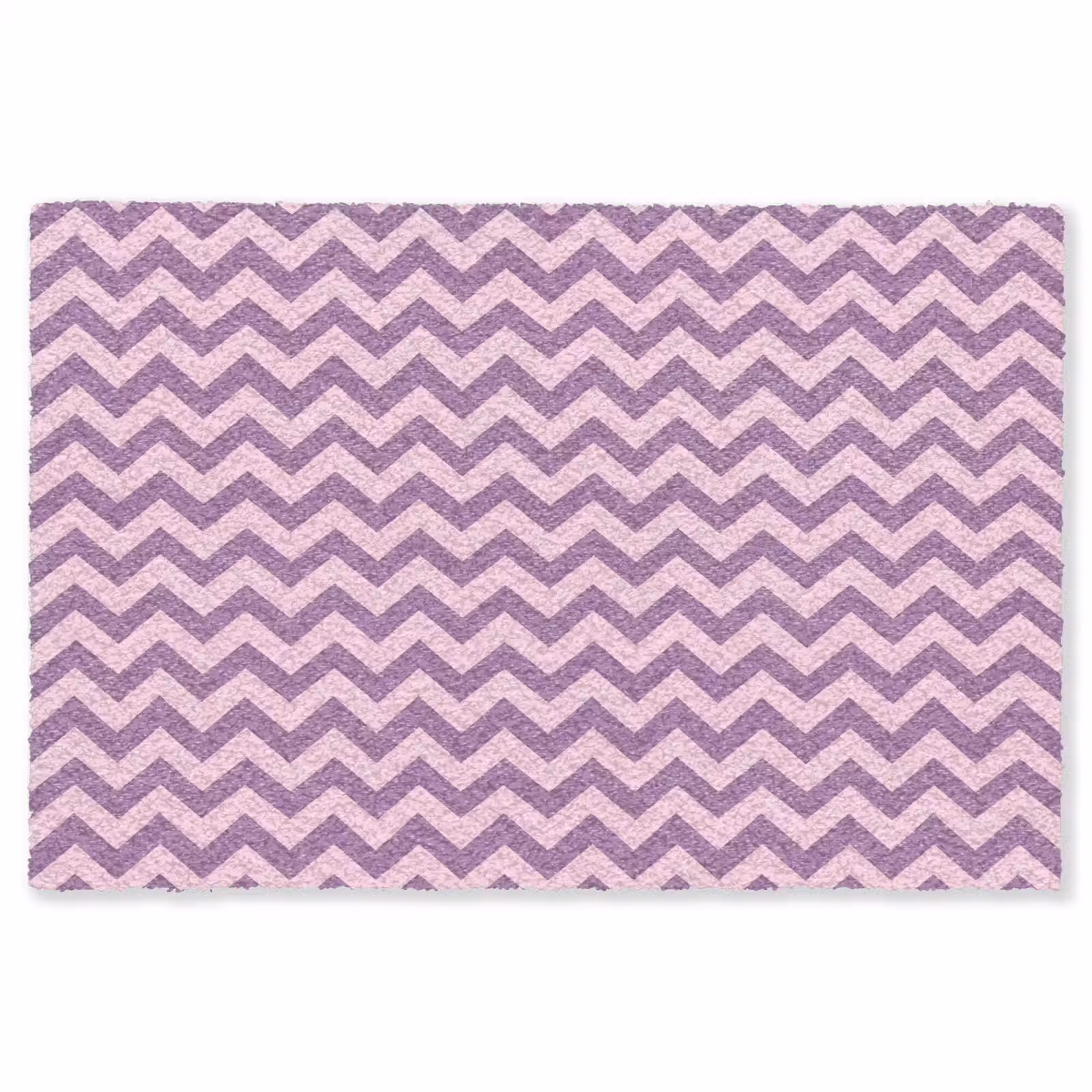 Vloerkleed - Paars - Roze - Geometrisch - Chevron - Zigzag - Patroon — 1