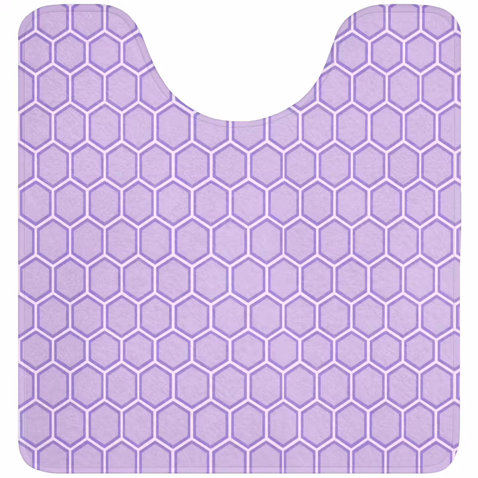 WC Mat - Paars - Geometrisch - Honeycomb - Bijenraat - Patroon — 1