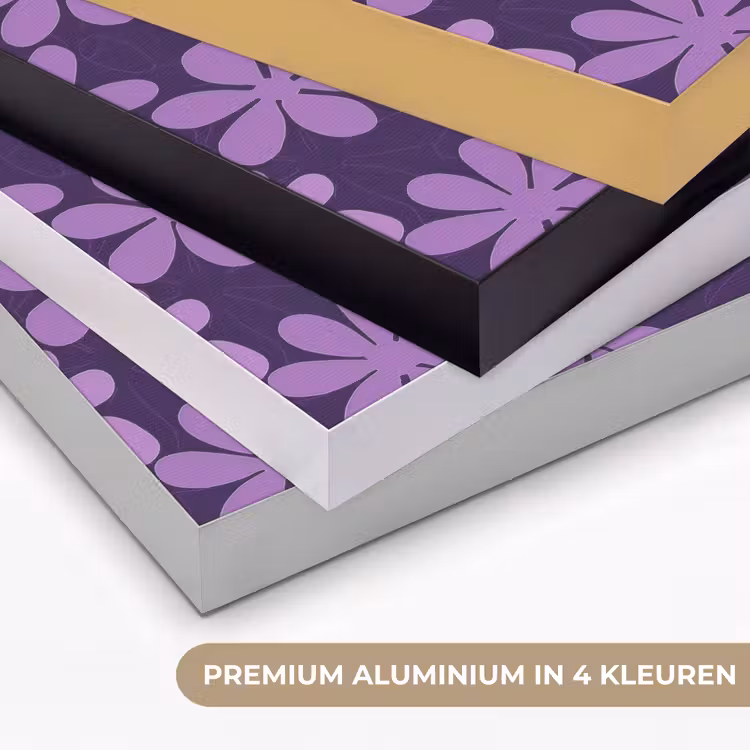 Art frame - Paars - Botanisch - Bloemen - Retro - Patroon — 2