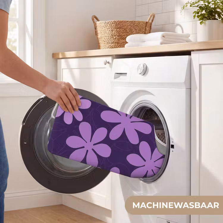 WC Mat - Paars - Botanisch - Bloemen - Retro - Patroon — 6