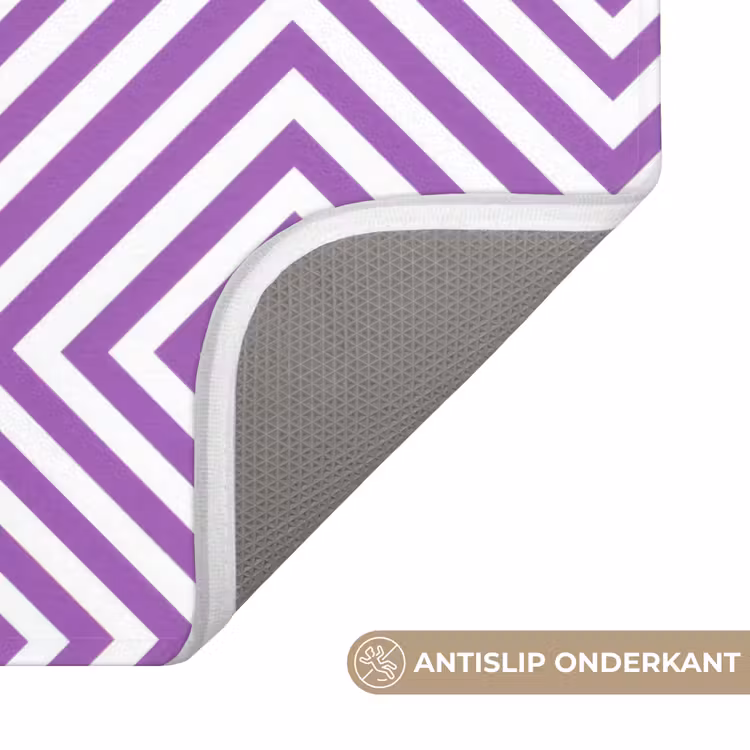 WC Mat - Paars - Geometrisch - Ruiten - Concentrisch - Patroon — 4