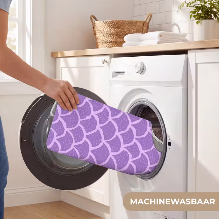 WC Mat - Paars - Schubber - Schelpen - Handgetekend - Patroon — 6