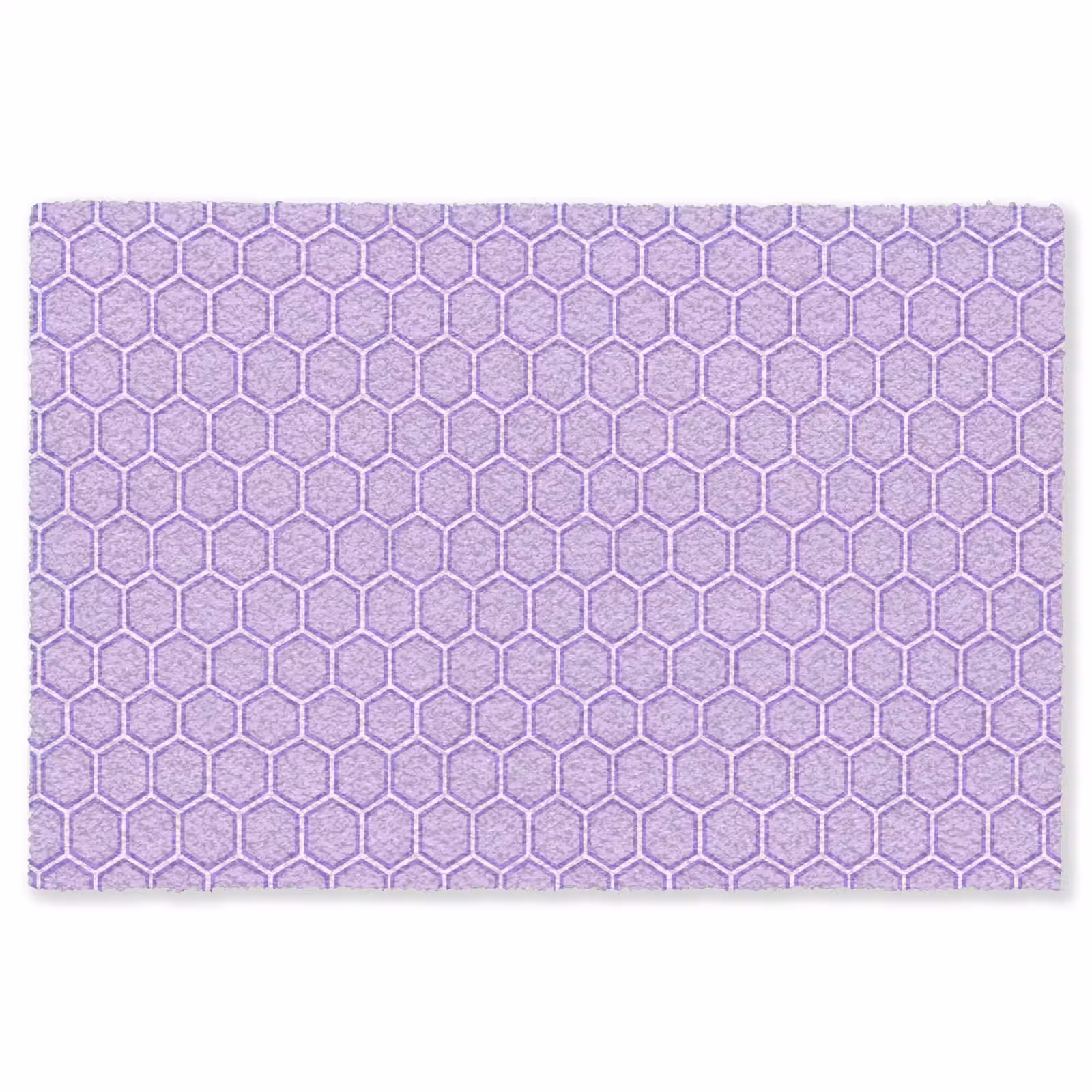 Vloerkleed - Paars - Geometrisch - Honeycomb - Bijenraat - Patroon — 1