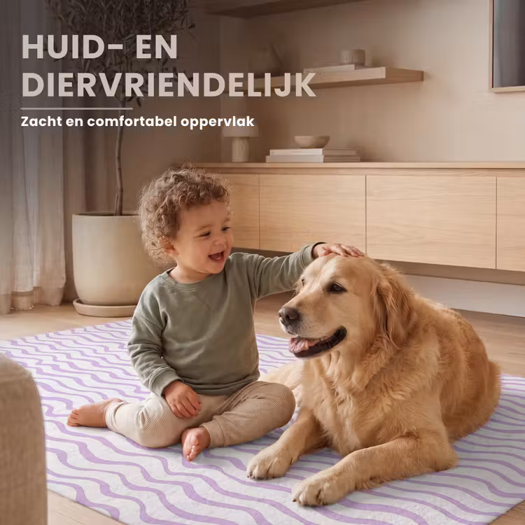 Vloerkleed - Lila - Geometrisch - Golfjes - Lijnen - Patroon — 6