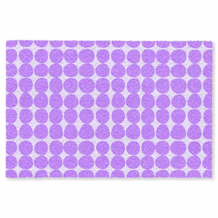Vloerkleed - Paars - Geometrisch - Stippen - Polka Dot - Patroon — 1