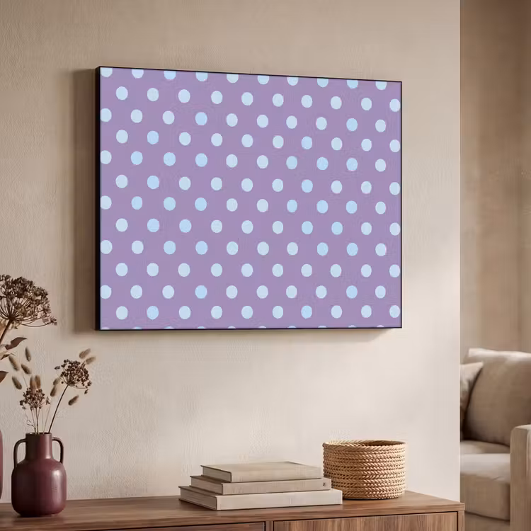 Art frame - Paars - Blauw - Geometrisch - Stippen - Polka Dot - Patroon — 7
