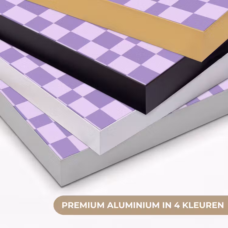 Art frame - Paars - Geometrisch - Dambord - Blokken - Patroon — 2