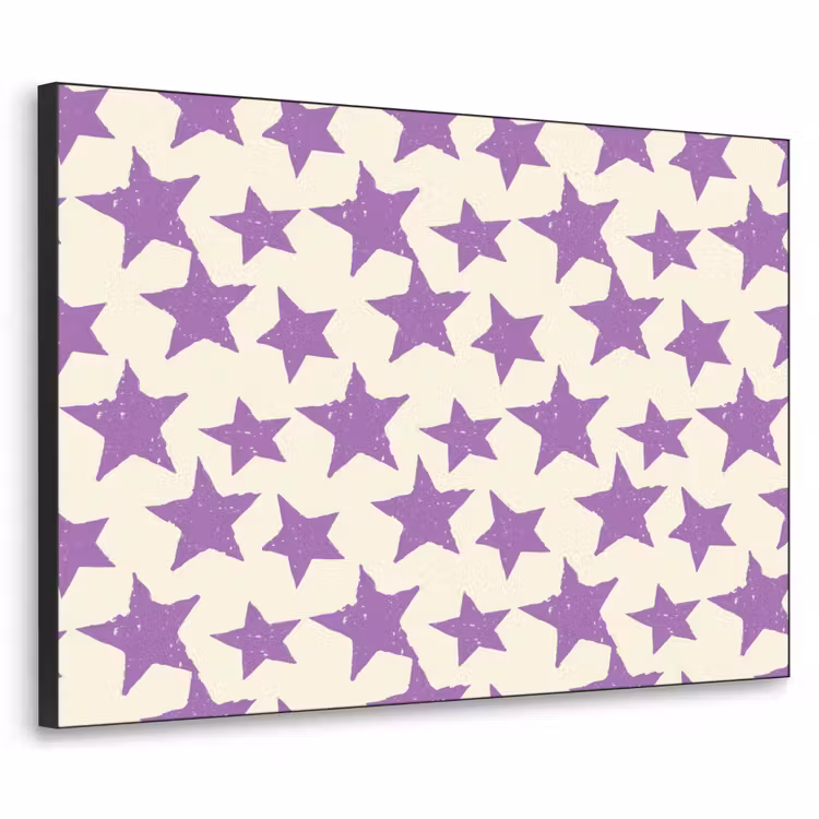 Art frame - Paars - Geometrisch - Sterren - Stempel - Patroon — 1