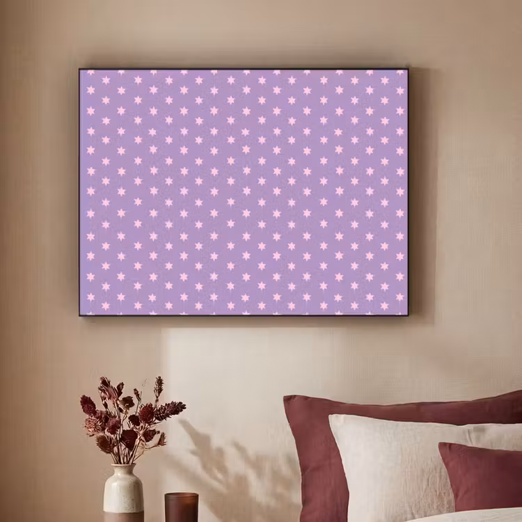 Art frame - Paars - Roze - Sterren - Geometrisch - Patroon — 3