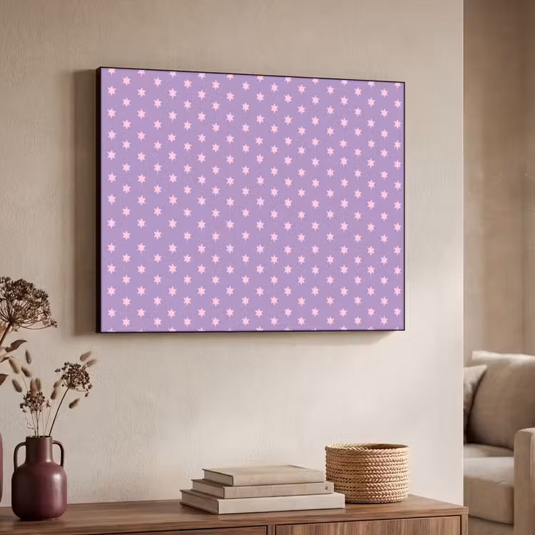 Art frame - Paars - Roze - Sterren - Geometrisch - Patroon — 7