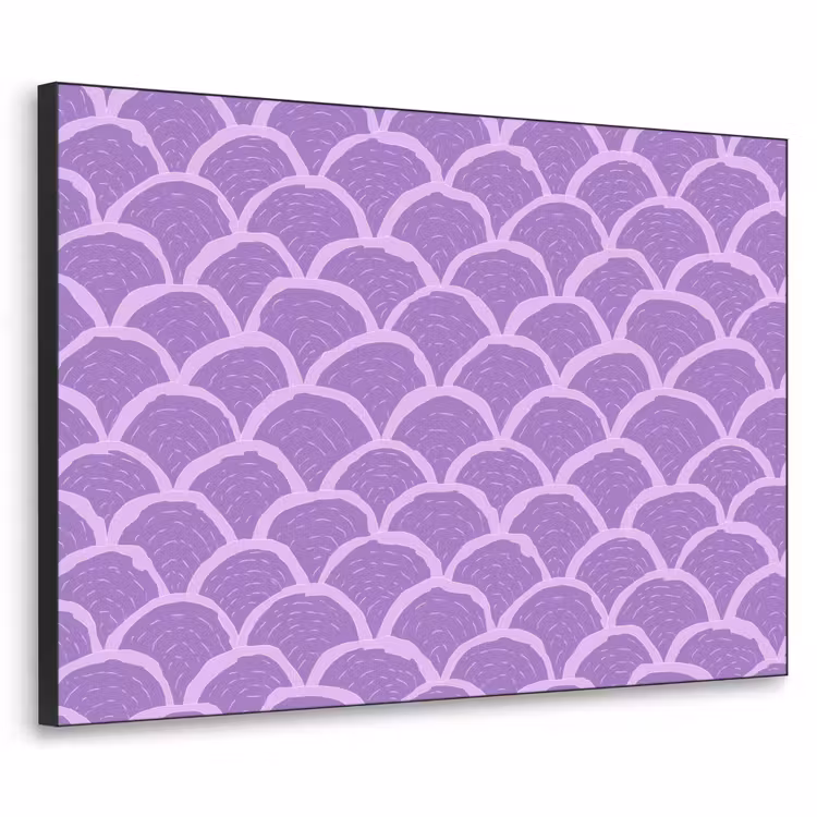 Art frame - Paars - Schubber - Schelpen - Handgetekend - Patroon — 1
