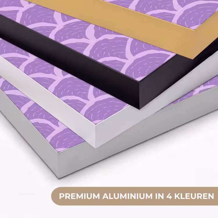 Art frame - Paars - Schubber - Schelpen - Handgetekend - Patroon — 2