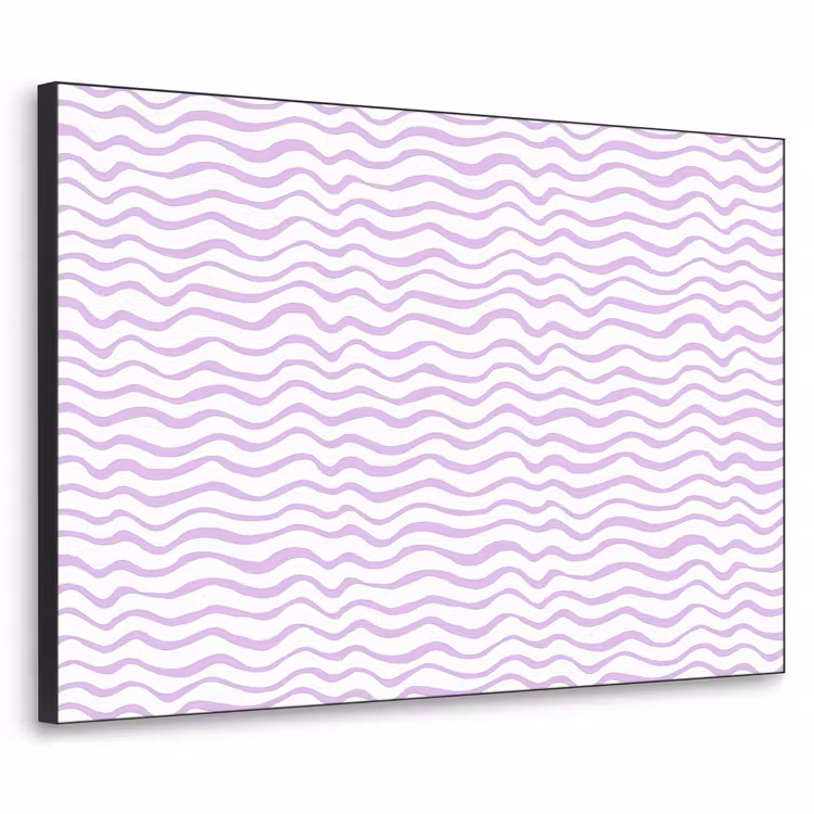 Art frame - Lila - Geometrisch - Golfjes - Lijnen - Patroon — 1