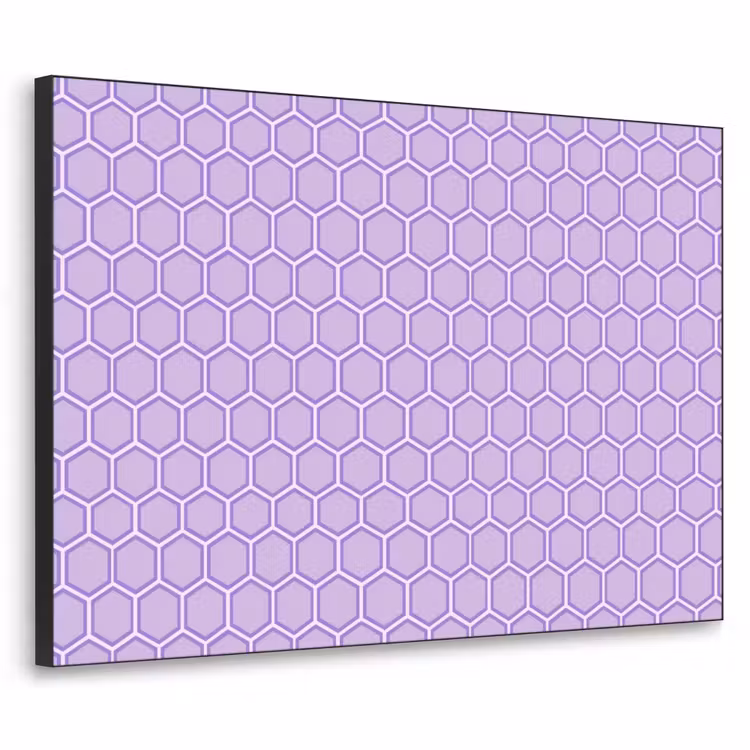 Art frame - Paars - Geometrisch - Honeycomb - Bijenraat - Patroon — 1