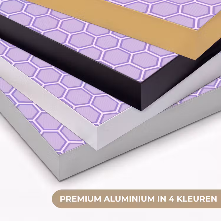 Art frame - Paars - Geometrisch - Honeycomb - Bijenraat - Patroon — 2