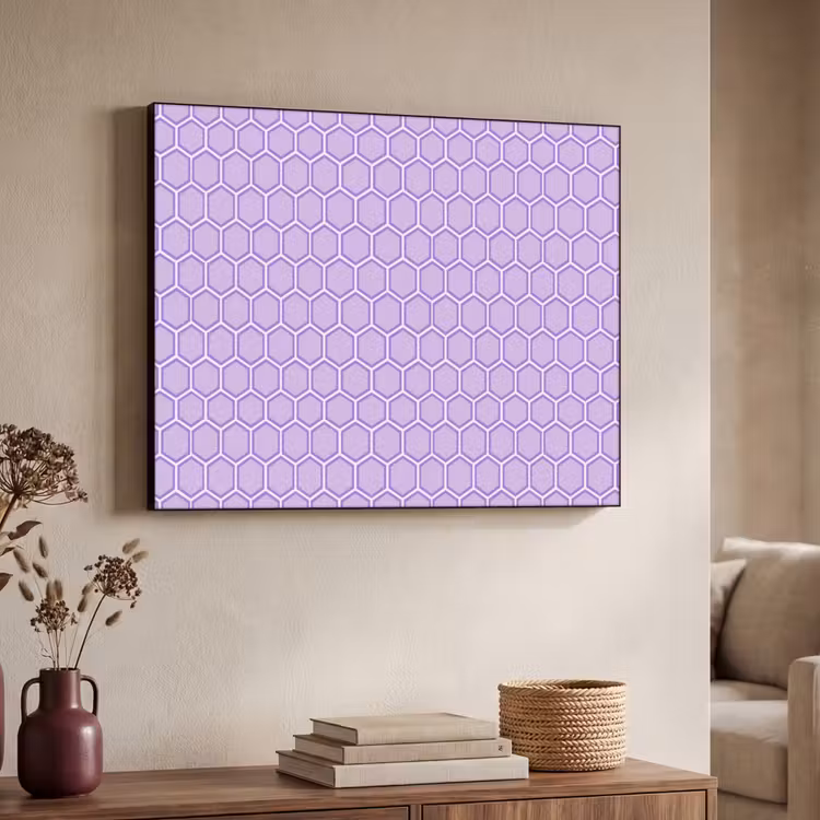 Art frame - Paars - Geometrisch - Honeycomb - Bijenraat - Patroon — 7