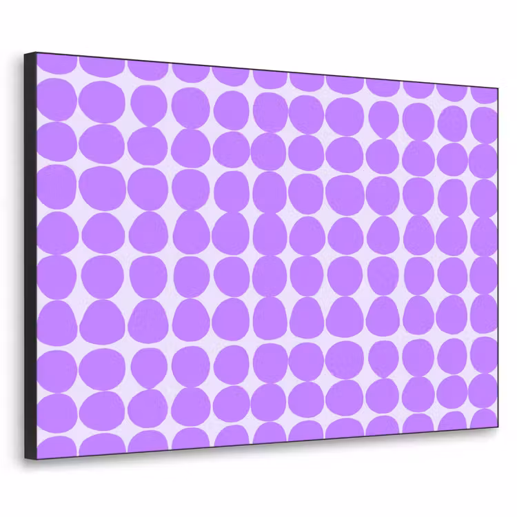 Art frame - Paars - Geometrisch - Stippen - Polka Dot - Patroon — 1