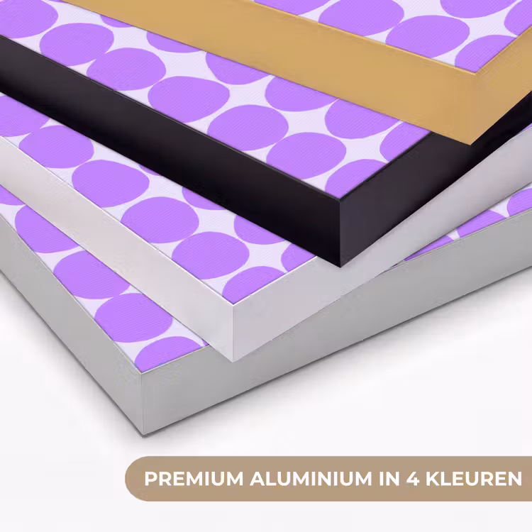 Art frame - Paars - Geometrisch - Stippen - Polka Dot - Patroon — 2