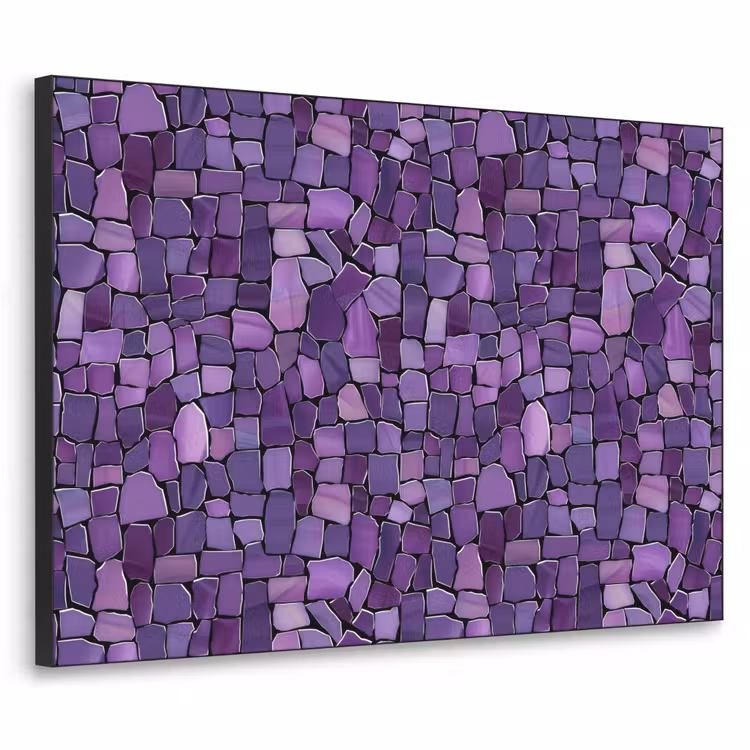 Art frame - Paars - Mozaïek - Scherven - Steen - Patroon — 1