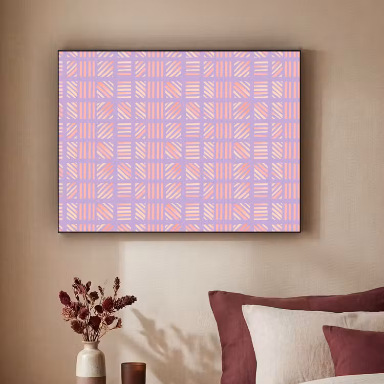 Art frame - Paars - Roze - Geometrisch - Strepen - Blokken - Patroon — 3