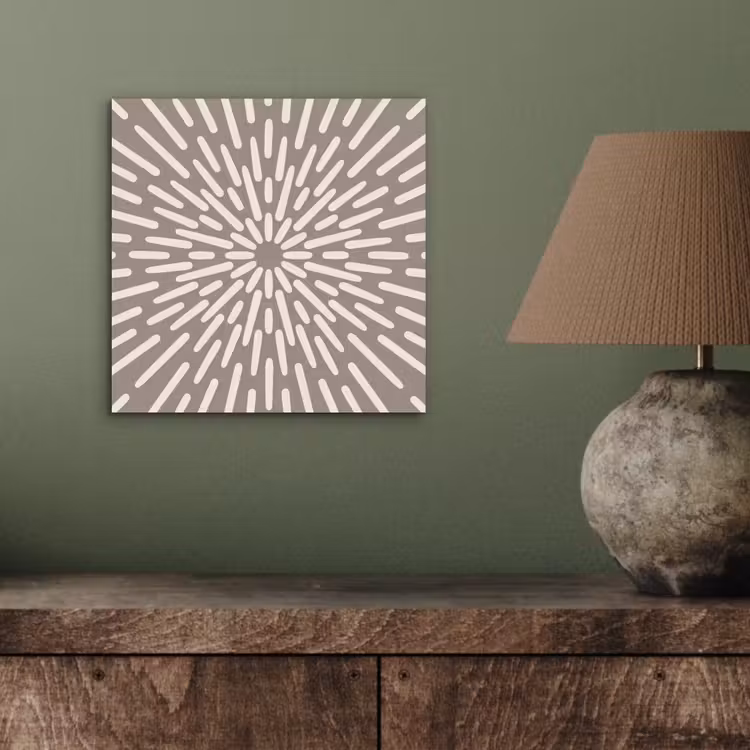 Aluminium schilderij - Patroon - Stralen - Abstract - Modern - Grijs — 3