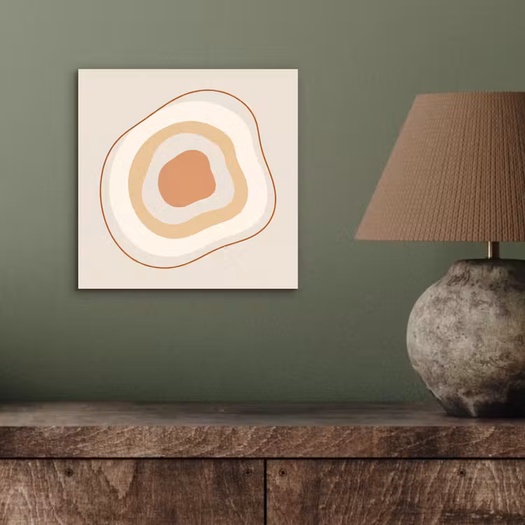 Aluminium schilderij - Abstract - Organisch - Modern - Beige - Kunst — 3