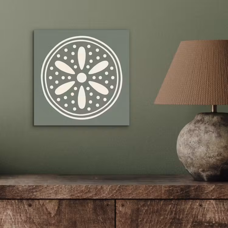 Aluminium schilderij - Patroon - Cirkel - Abstract - Groen - Decoratie — 3