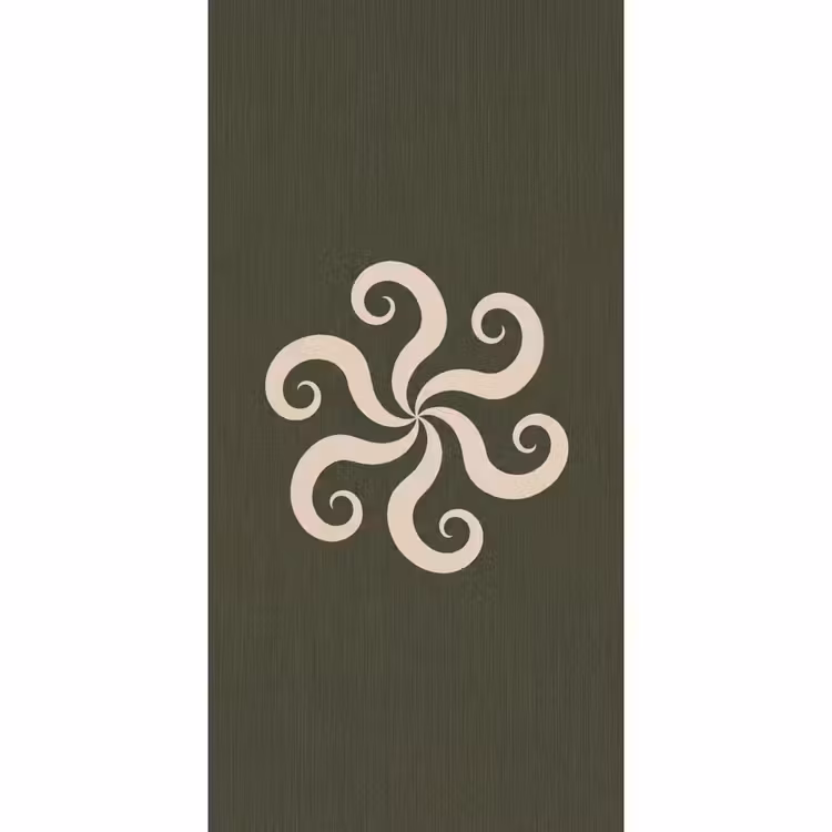 Behang - Patroon - Spiraal - Abstract - Modern - Groen — 2