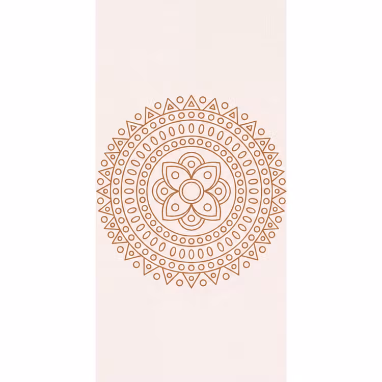 Behang - Mandala - Geometrisch - Abstract - Oosters - Bruin — 2
