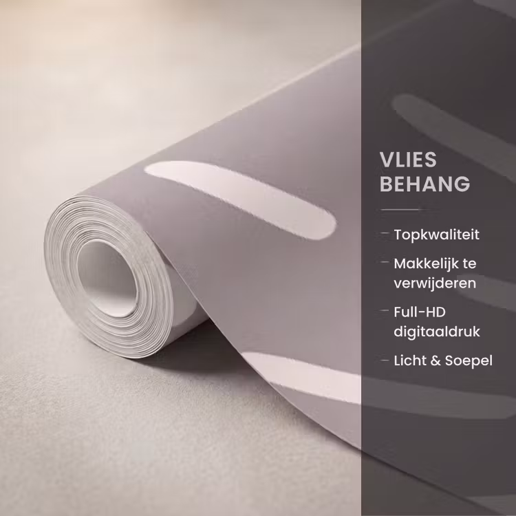 Behang - Patroon - Stralen - Abstract - Modern - Grijs — 3