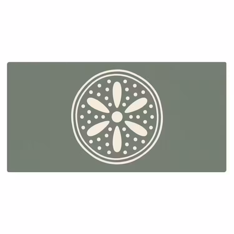 Bureau onderlegger - Patroon - Cirkel - Abstract - Groen - Decoratie — 2