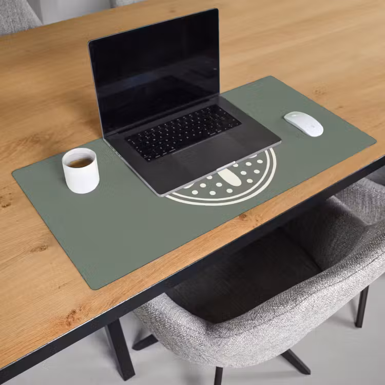Bureau onderlegger - Patroon - Cirkel - Abstract - Groen - Decoratie — 3