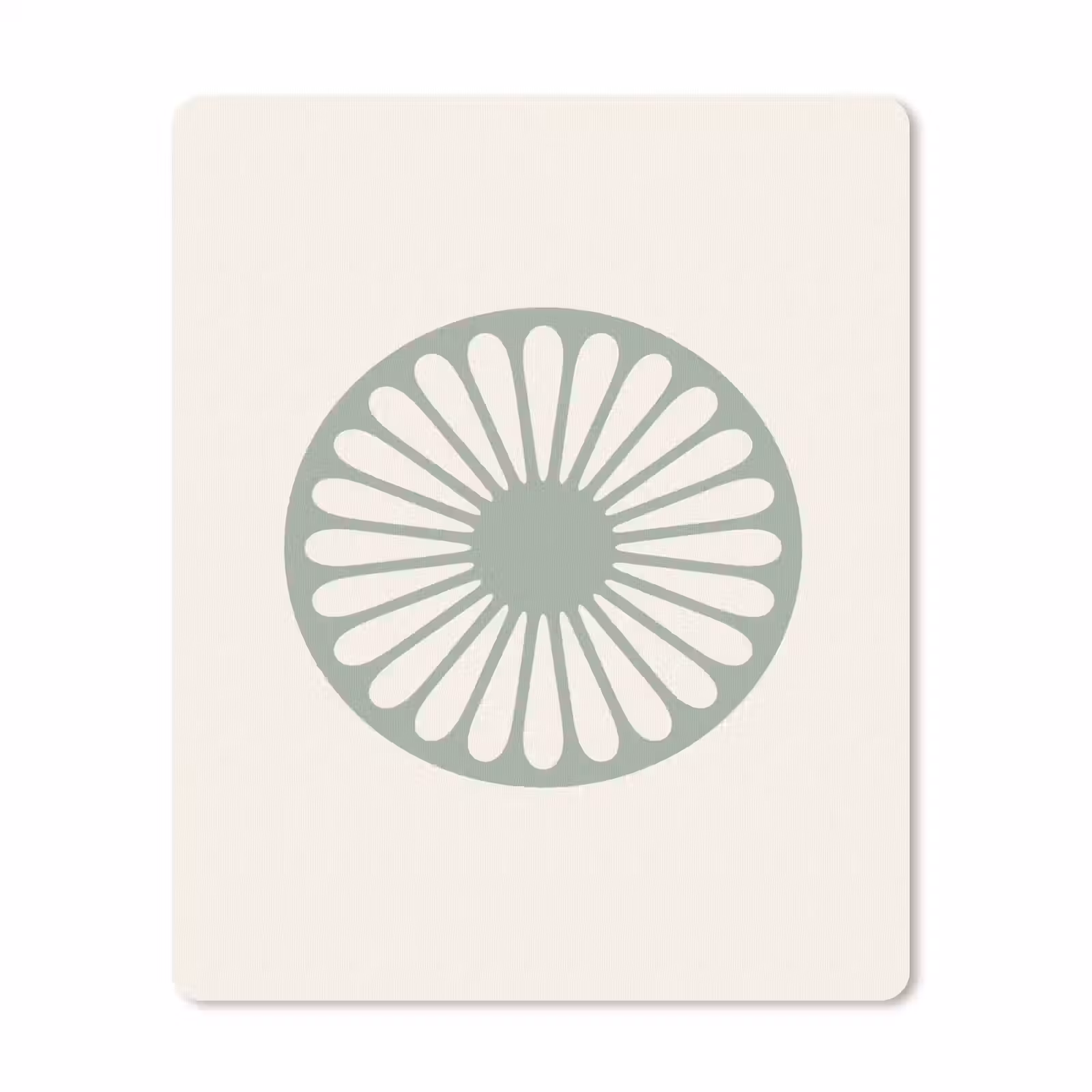 Muismat - Abstract - Patroon - Radiaal - Modern - Groen — 1
