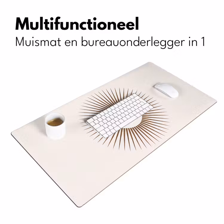Bureau onderlegger - Abstract - Zon - Symbool - Modern - Beige — 7