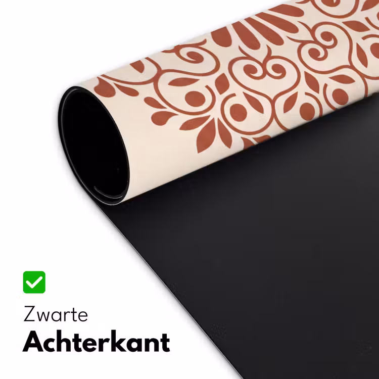 Bureau onderlegger - Decoratie - Cirkel - Symmetrisch - Modern - Roodbruin — 5