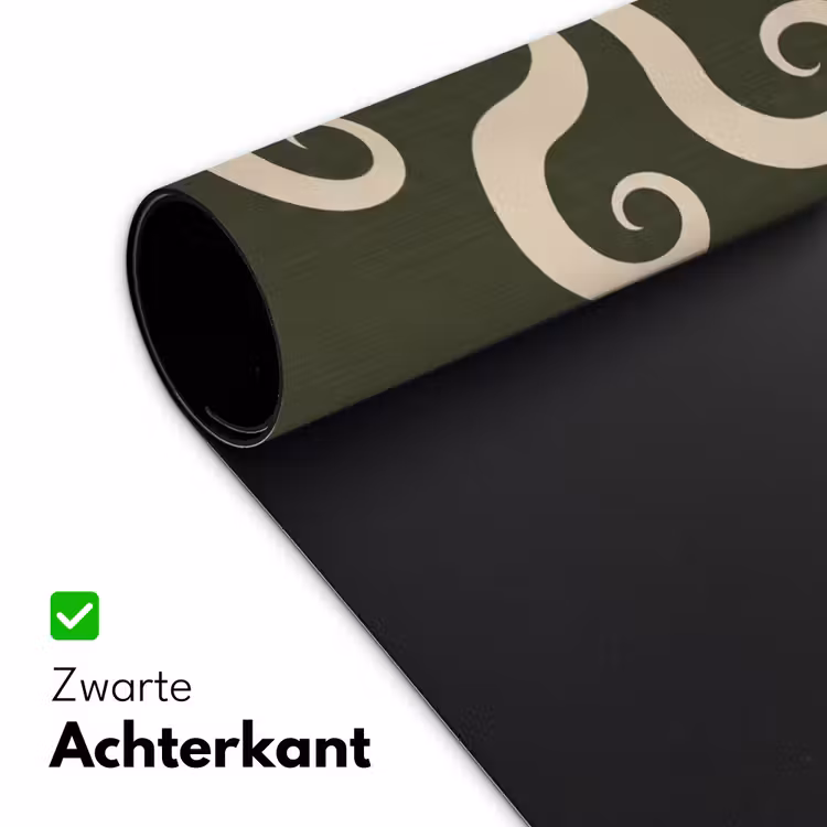 Bureau onderlegger - Patroon - Spiraal - Abstract - Modern - Groen — 5