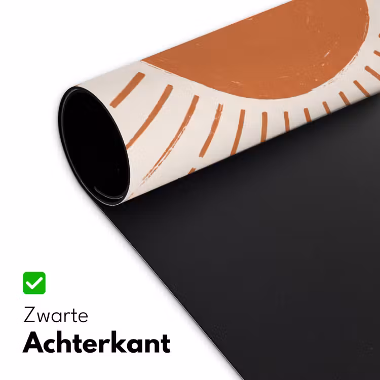 Bureau onderlegger - Zon - Stralen - Abstract - Terracotta - Modern — 5