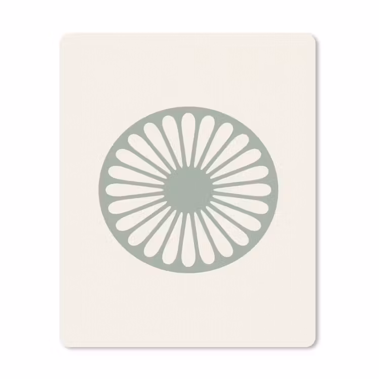 Muismat - Abstract - Patroon - Radiaal - Modern - Groen — 1