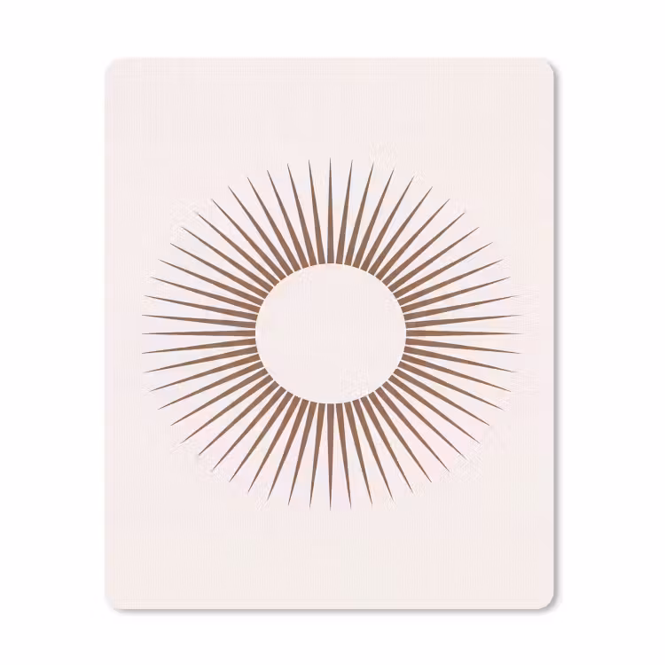 Muismat - Abstract - Zon - Symbool - Modern - Beige — 1