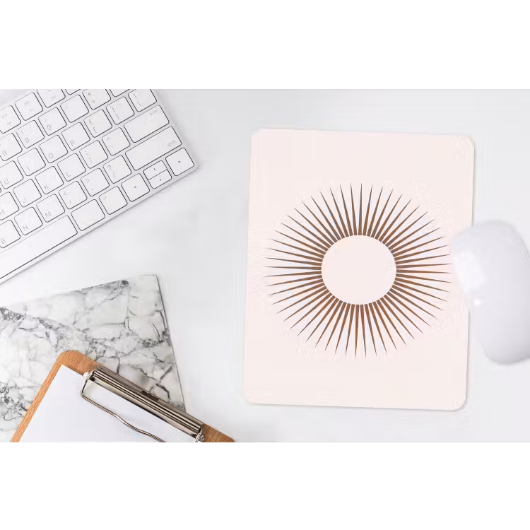 Muismat - Abstract - Zon - Symbool - Modern - Beige — 4