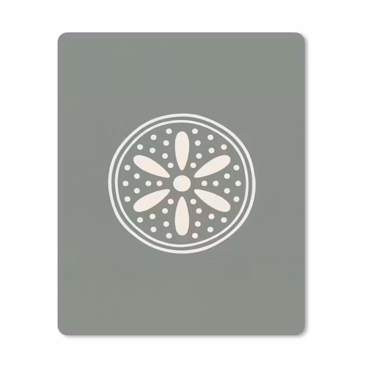 Muismat - Patroon - Cirkel - Abstract - Groen - Decoratie — 1