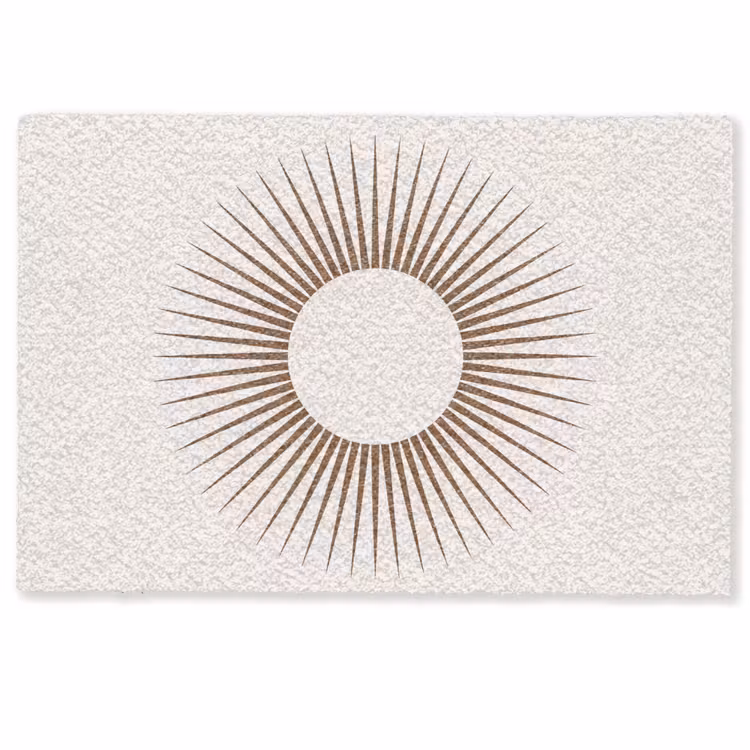 Deurmat - Abstract - Zon - Symbool - Modern - Beige — 1