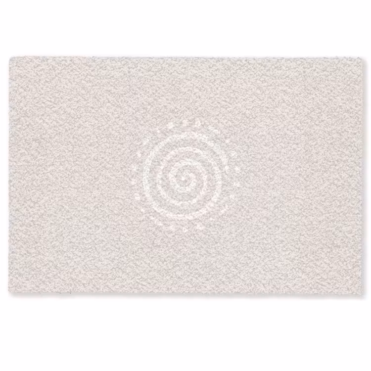 Deurmat - Symbool - Spiraal - Abstract - Minimalistisch - Beige — 1