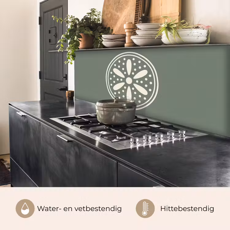 Keuken achterwand - Patroon - Cirkel - Abstract - Groen - Decoratie — 5