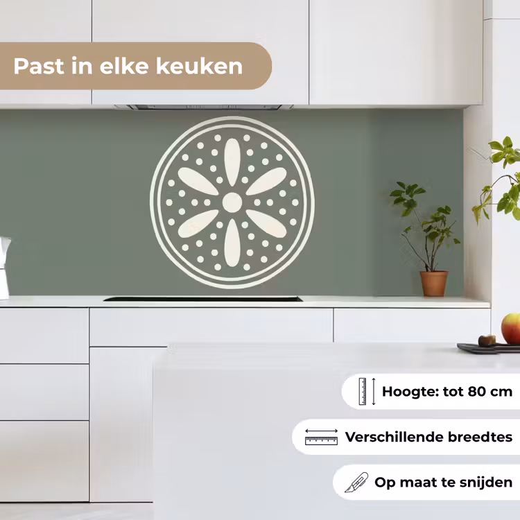 Keuken achterwand - Patroon - Cirkel - Abstract - Groen - Decoratie — 7