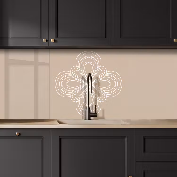 Keuken achterwand - Patroon - Lijnen - Abstract - Minimalistisch - Beige — 6