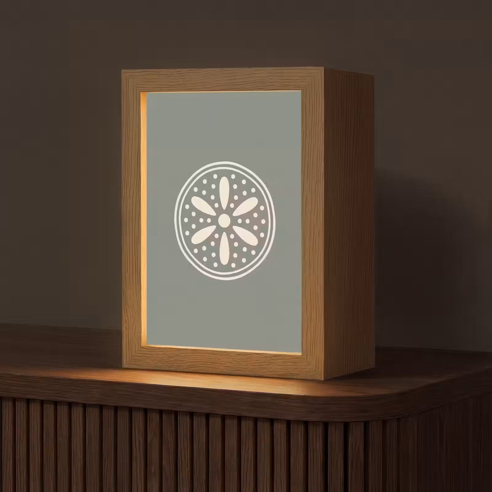 Gepersonaliseerd Lightbox - Patroon - Cirkel - Abstract - Groen - Decoratie — 1