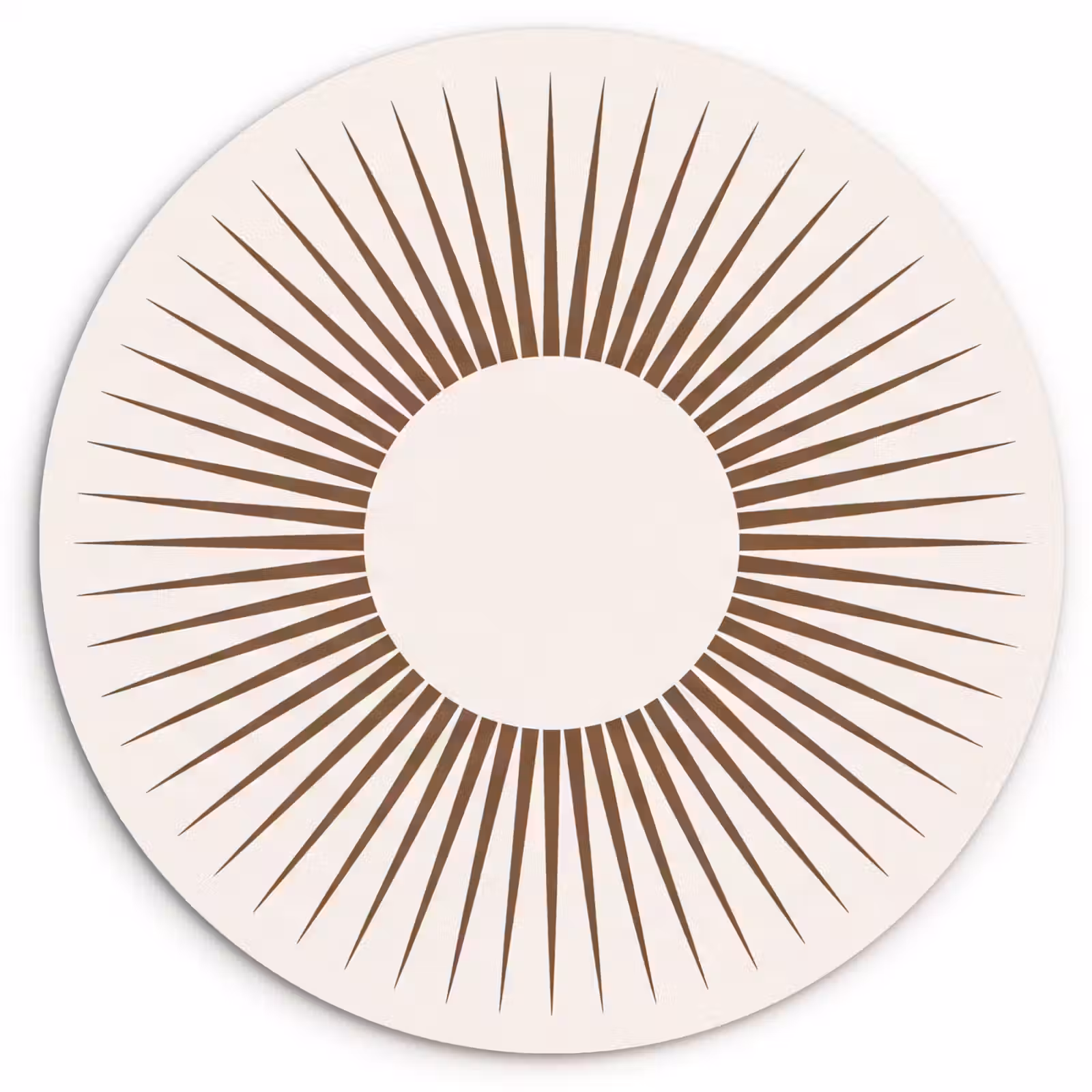 Muurcirkel - Abstract - Zon - Symbool - Modern - Beige — 1