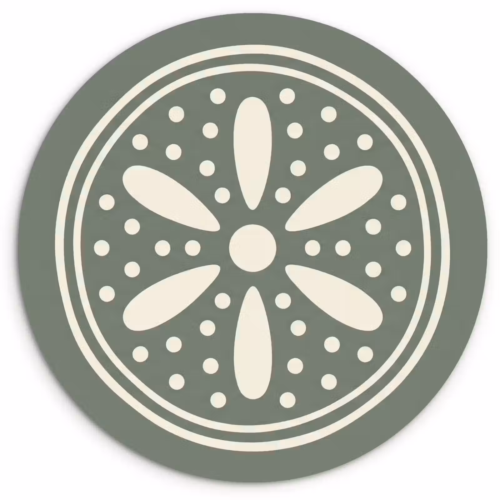 Muurcirkel - Patroon - Cirkel - Abstract - Groen - Decoratie — 1